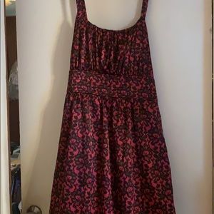 Dress. Pink and black